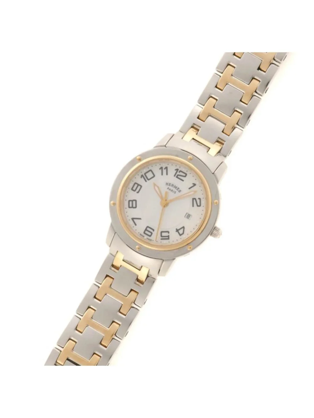 Hermes Clipper Watch Stainless Steel Shell Quartz